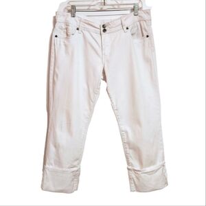 Kut from the Kloth White Cropped Jeans